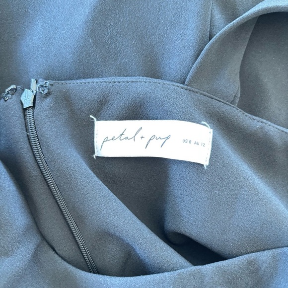 Petal and Pup Black Side Slit Maxi Dress Gown 8 - Picture 7 of 8